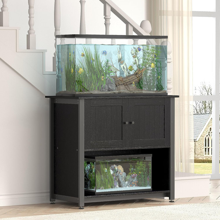 Black aquarium cheap stand